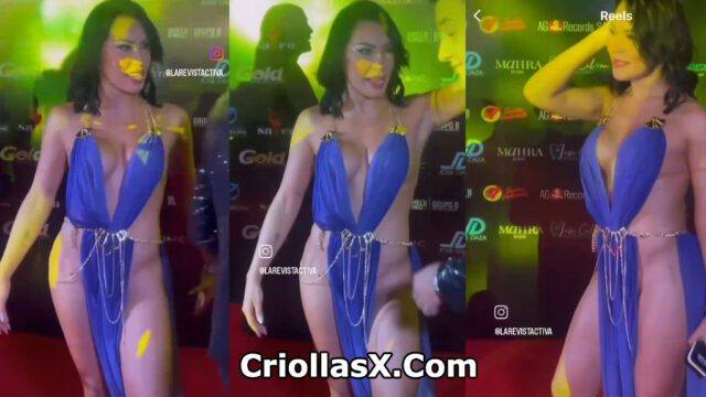 Ana Del Castillo famosa colombiana con diminuto vestido – Colombianas famosas