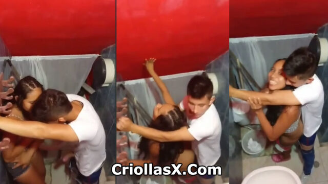 pareja borracha tiene sexo en un baño y los pillaron – porno criolla