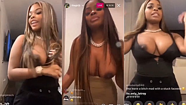 JT thegirljt muestra su boob en vivo en Instagram