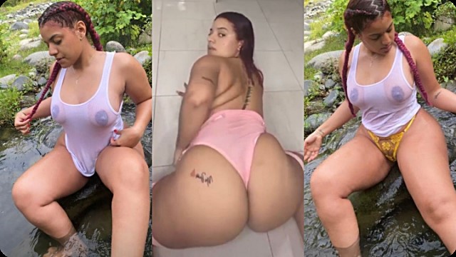 Zuleika Paulino sacudiendo su culo gordo