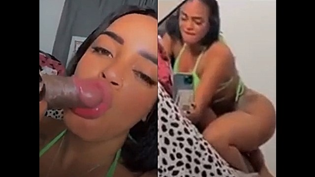 Laura 92 chupando y sinagando en Instagram