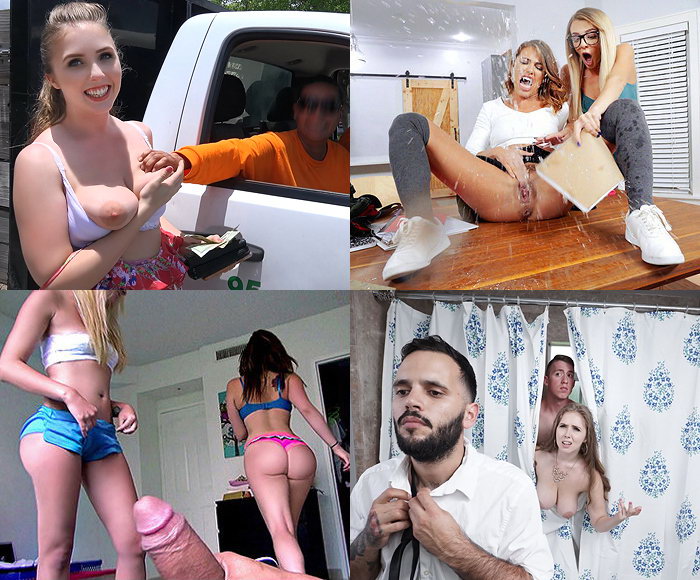 ¡Las chicas más hermosas y calientes toman lanzamientos porno!