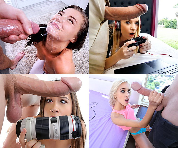 ¡Las chicas jóvenes recogen su orina y las grandes pollas!